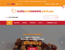 Tablet Screenshot of nutsandsweets.com.au